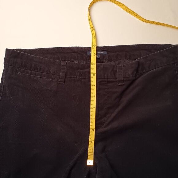 Tommy Hilfiger Corduroy Jeans Size 10 Mid Rise Skinny Leg Black Color - Picture 7 of 9